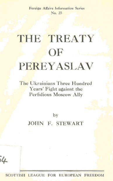 The treaty of Pereyaslav