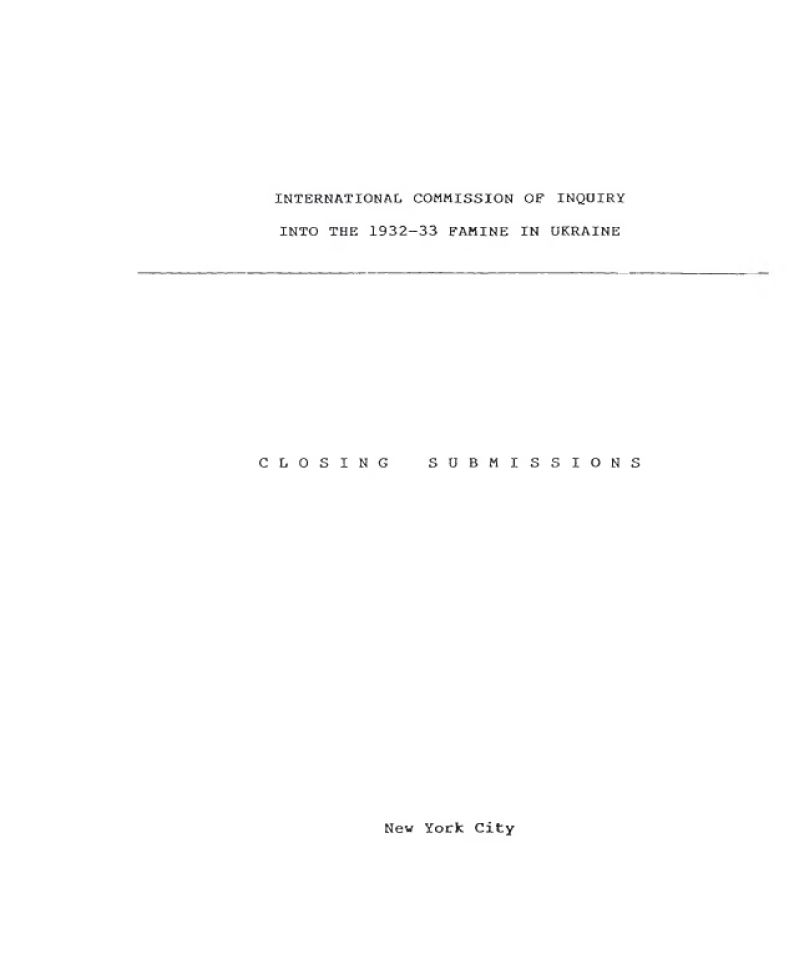 International Commission of Inquiry into the 1932-33 Famine in Ukraine