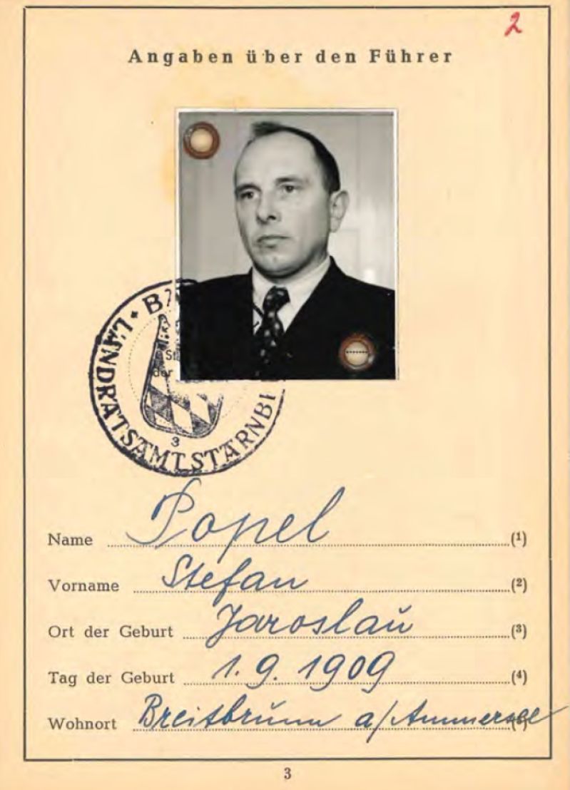 Міжнародні водійські права Степана Бандери