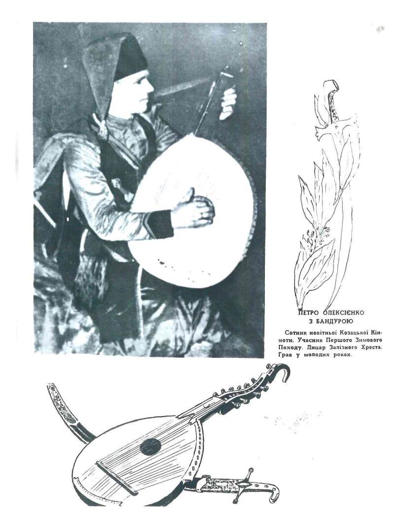 Репродукція з ювілейної книги &laquo;Козаки бандуристи&raquo;