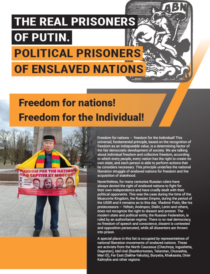 The Real Prisoners of Putin. Political Prisoners of Enslaved Nations
