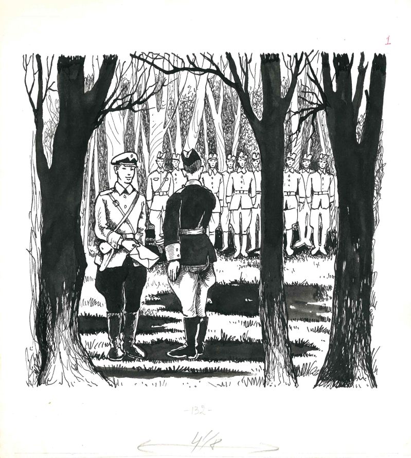 Ілюстрації Михайла Михалевича до книги &ldquo;Клепачівський рейд&rdquo;. Ч. 1 (16 арк.)