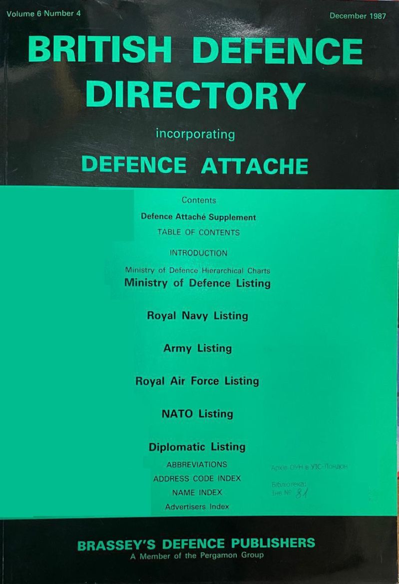 British Defence Directory
