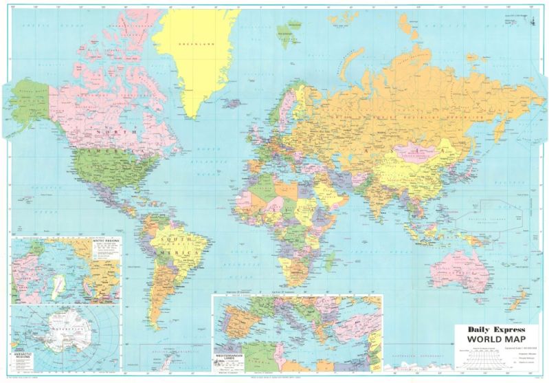 Daily Express World Map