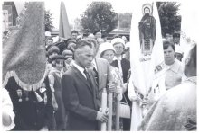 Полковник Іван Липовецький на панахиді.