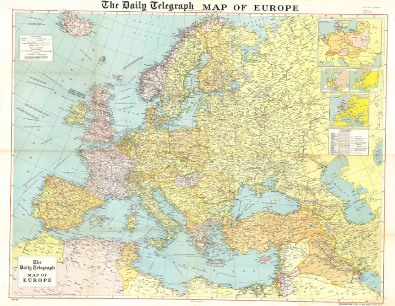 The Daily Telegraph Map of Europe